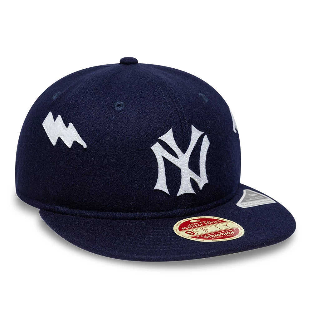 Pictured is this MLB Heritage New York Yankees Retro Crown 9FIFTY cap in navy. 4