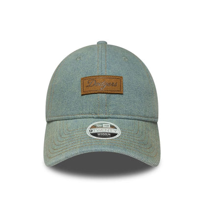 Pictured is this Womens MLB Denim LA Dodgers 9TWENTY cap in pastel blue. 2