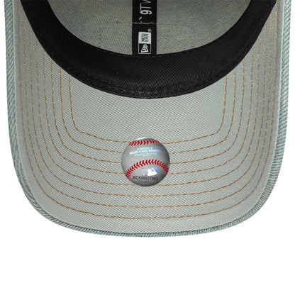 Pictured is this Womens MLB Denim LA Dodgers 9TWENTY cap in pastel blue. 5