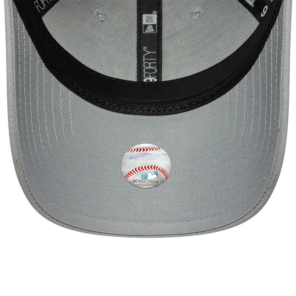 Pictured is this Womens MLB Metallic LA Dodgers 9FORTY cap in grey. 5