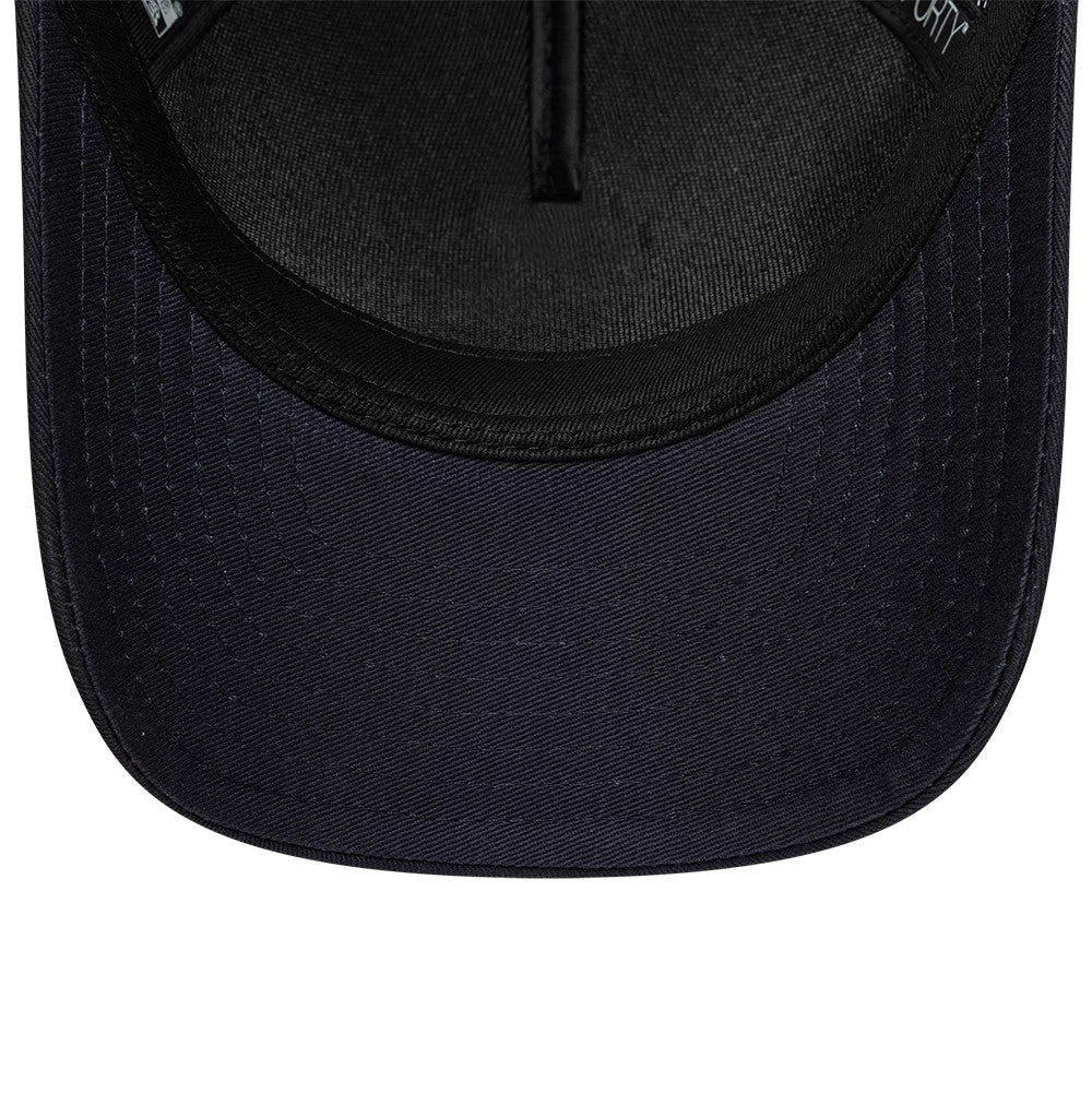 Pictured is this New Era Graphic 9FORTY M-Crown A-Frame Trucker cap in navy. 5