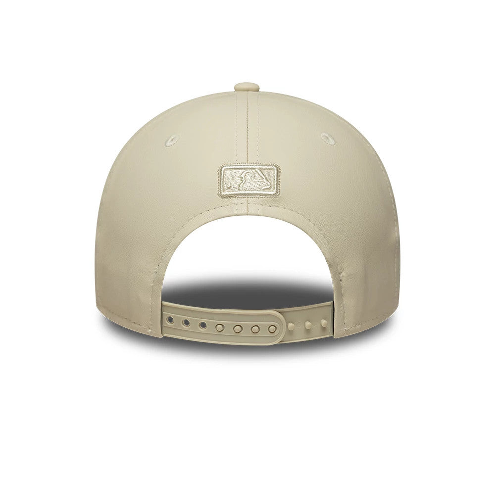 Womens MLB Diamante PU LA Dodgers Cream 9FORTY M-Crown Cap | NEC EU