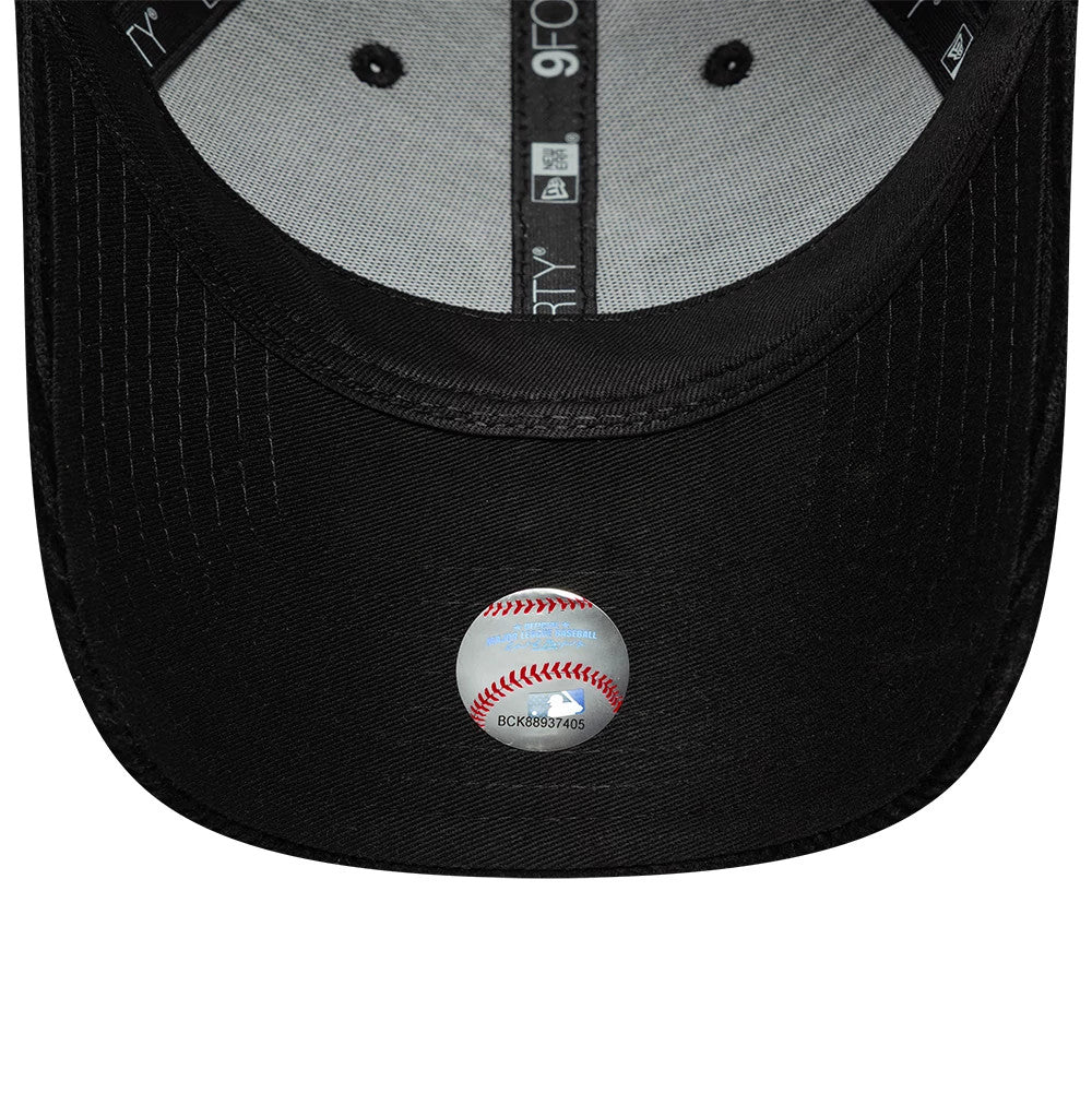 Pictured is this Womens MLB Cord New York Yankees 9FORTY cap in black. 5