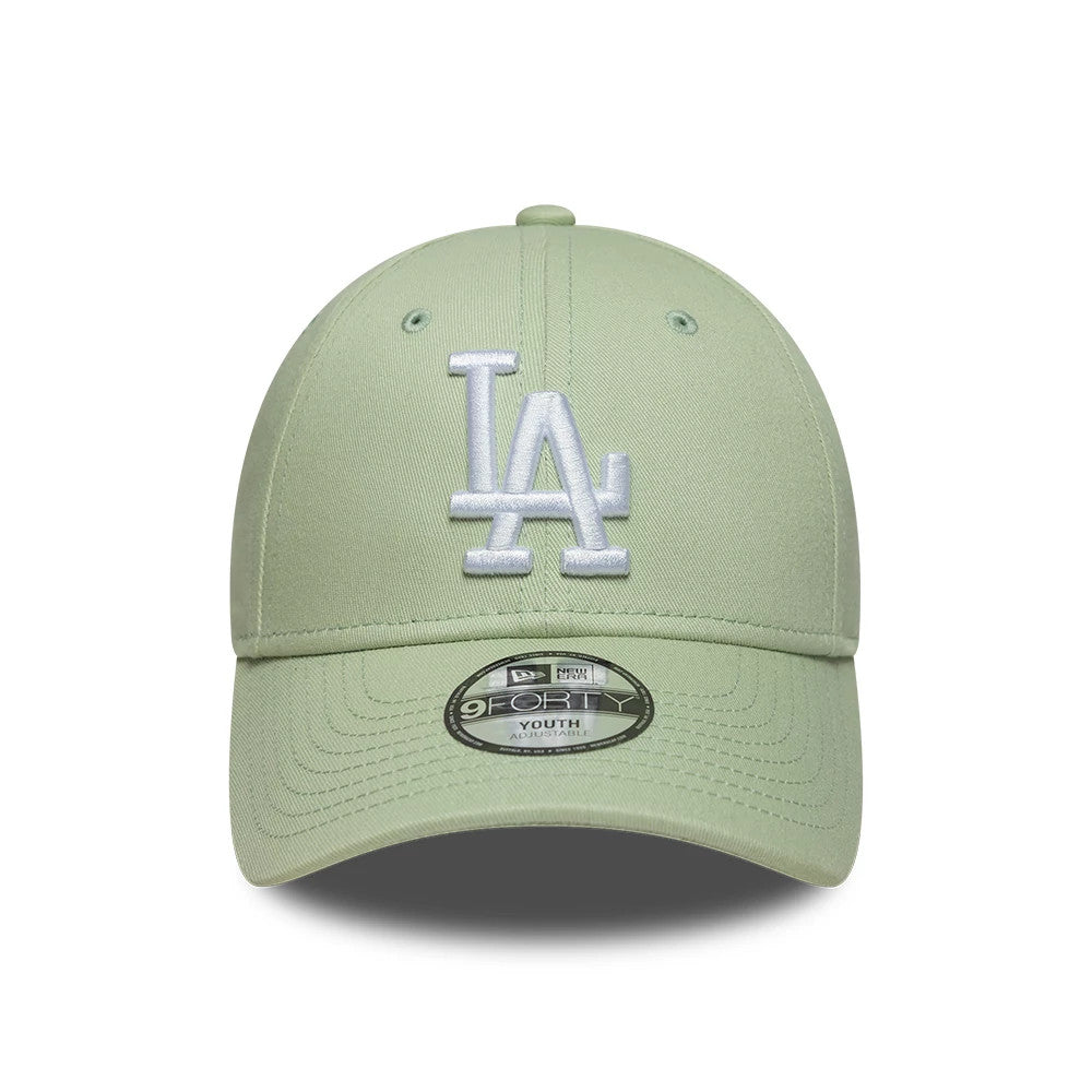 Pictured is this Youth MLB League Essential LA Dodgers 9FORTY cap in pastel green. 2