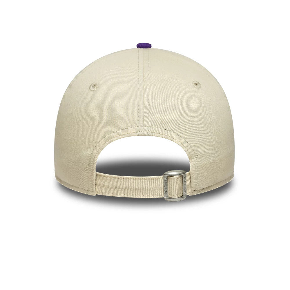 Pictured is this Youth MLB League Essential LA Dodgers 9FORTY cap in cream & purple. 4