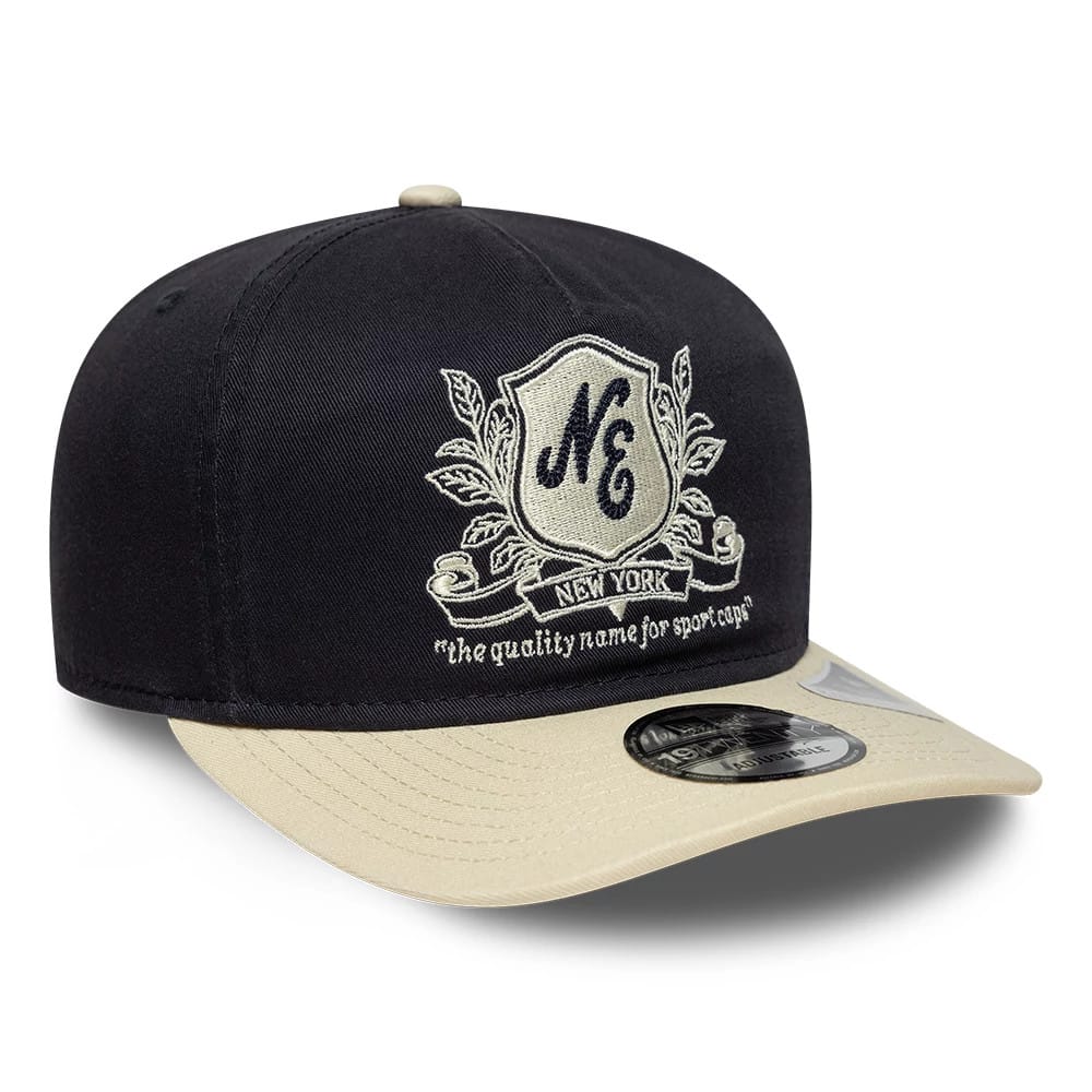 Pictured is this New Era Washed Graphic 19TWENTY cap in navy. 3