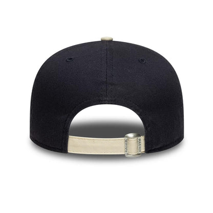 Pictured is this New Era Washed Graphic 19TWENTY cap in navy & cream. 4