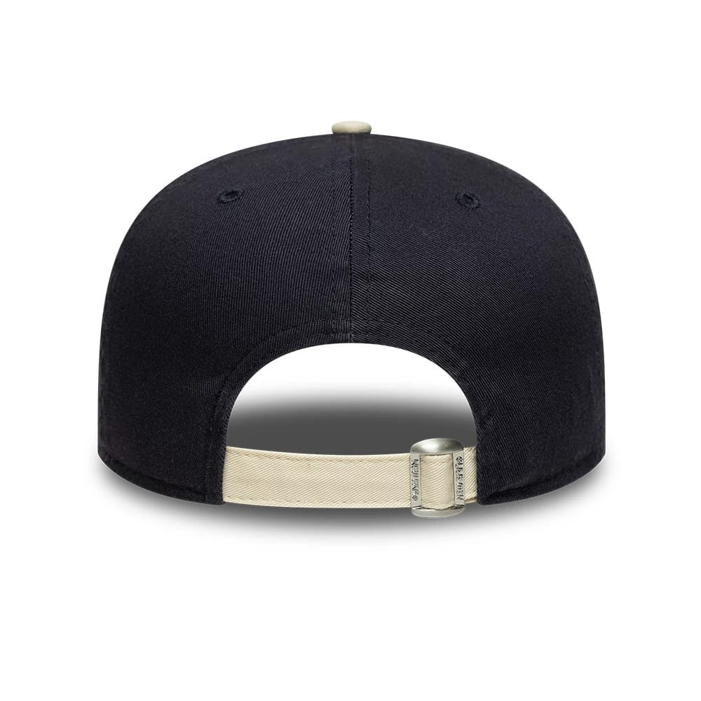 Pictured is this New Era Washed Graphic 19TWENTY cap in navy & cream. 4