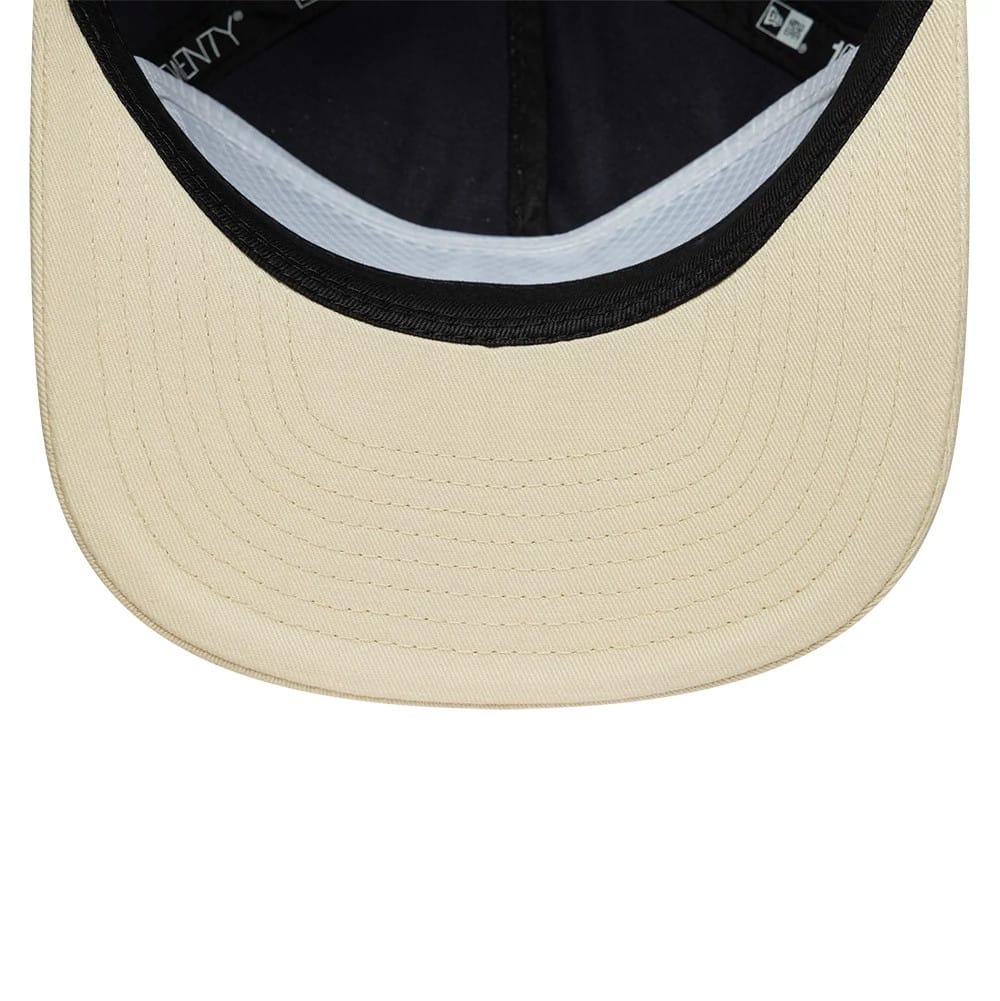 Pictured is this New Era Washed Graphic 19TWENTY cap in navy & cream. 5