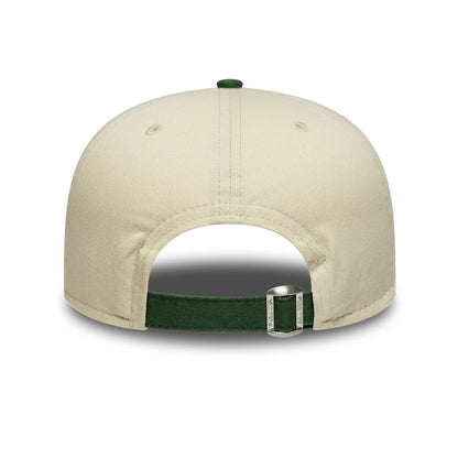 Pictured is this New Era Washed Graphic 19TWENTY cap in cream & green. 4
