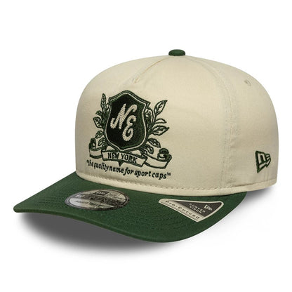 Pictured is this New Era Washed Graphic 19TWENTY cap in cream. 1
