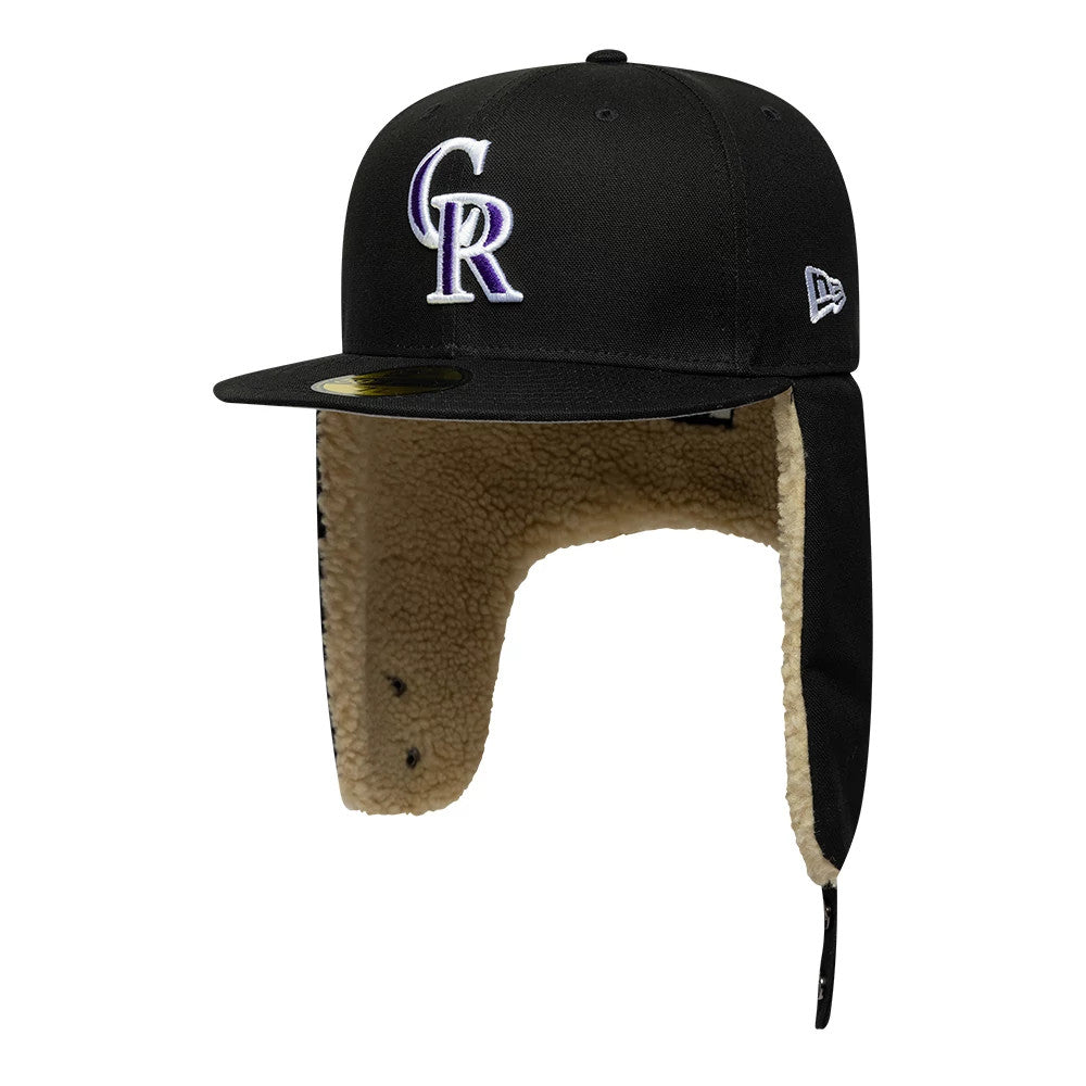 Pictured is this MLB World Series Colorado Rockies Dogear 59FIFTY Fitted cap in black. 6