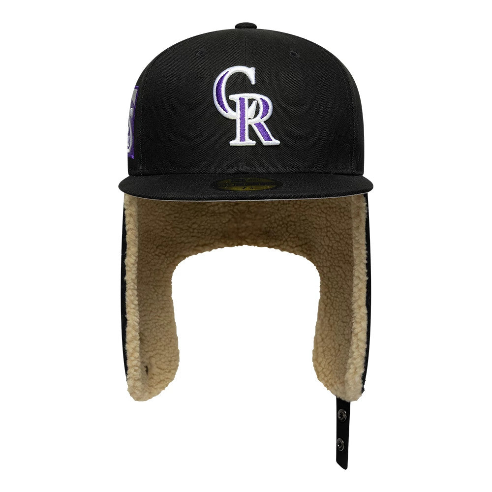Pictured is this MLB World Series Colorado Rockies Dogear 59FIFTY Fitted cap in black. 5