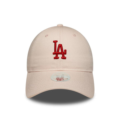 Pictured is this Womens MLB League Essential LA Dodgers 9TWENTY cap in pastel pink. 2