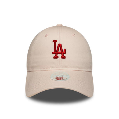 Pictured is this Womens MLB League Essential LA Dodgers 9TWENTY cap in pastel pink. 2