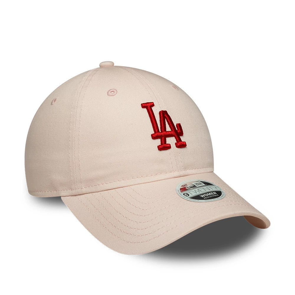 Pictured is this Womens MLB League Essential LA Dodgers 9TWENTY cap in pastel pink. 3