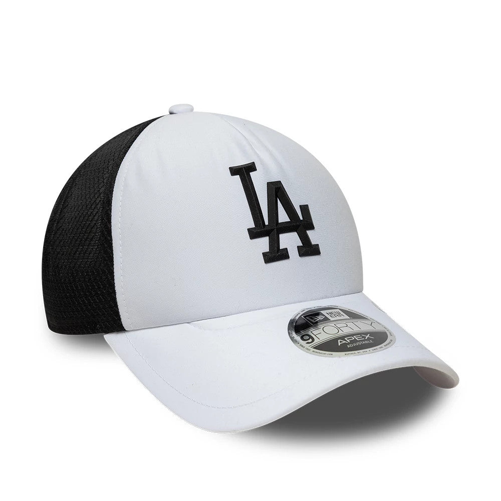 Pictured is this MLB Sporty LA Dodgers 9FORTY Apex cap in white. 3