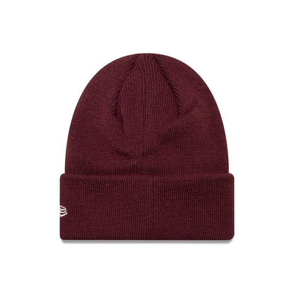 Pictured is this Child MLB Food Icon New York Yankees Cuff Knit Beanie hat in dark red. 2
