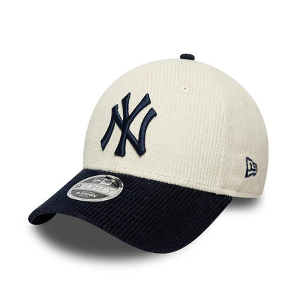 Pictured is this Youth MLB Cord New York Yankees 9FORTY M-Crown cap in white. 1