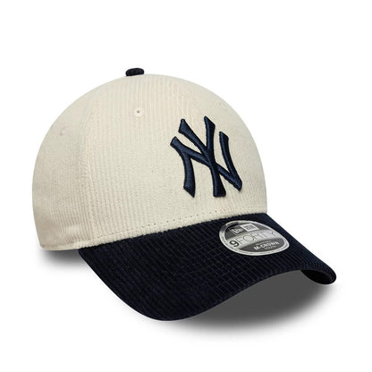 Pictured is this Youth MLB Cord New York Yankees 9FORTY M-Crown cap in white. 3