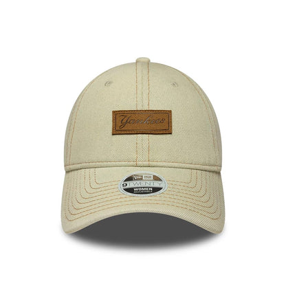 Pictured is this Womens MLB Denim New York Yankees 9TWENTY cap in cream. 2
