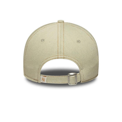 Pictured is this Womens MLB Denim New York Yankees 9TWENTY cap in cream. 4