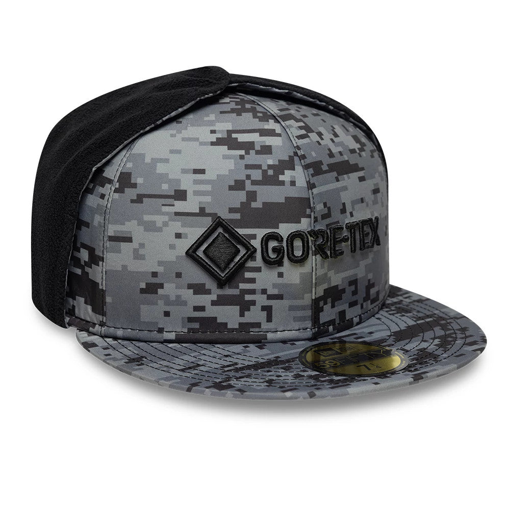 Pictured is this New Era X Gore-Tex Dogear 59FIFTY Fitted cap in grey camo. 5