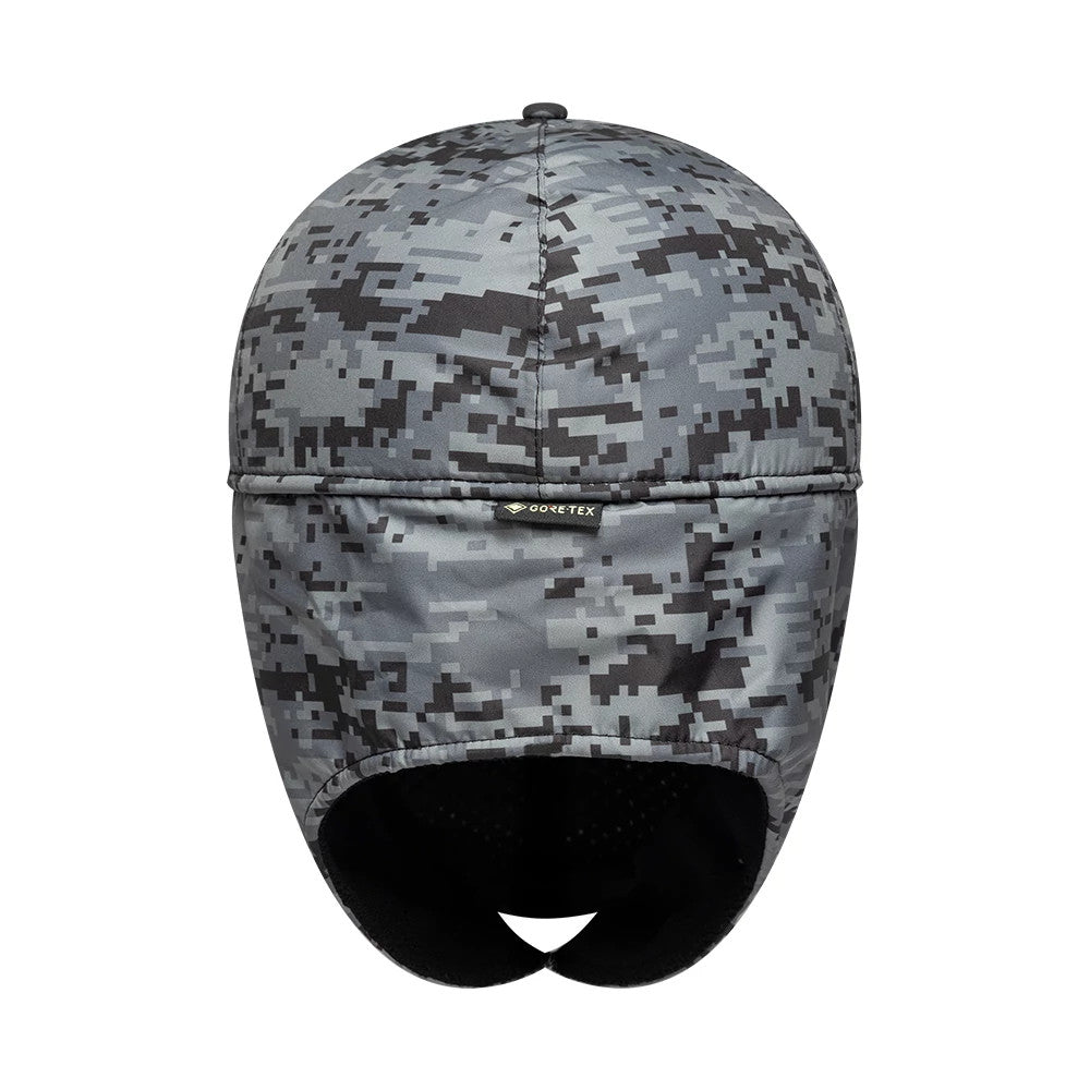Pictured is this New Era X Gore-Tex Dogear 59FIFTY Fitted cap in grey camo. 8