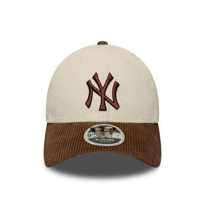 Pictured is this MLB Cord New York Yankees 9FORTY M-Crown cap in cream. 2