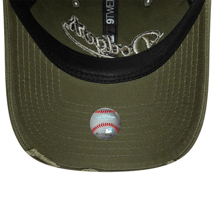 Pictured is this MLB Distressed Denim LA Dodgers 9TWENTY cap in green. 5