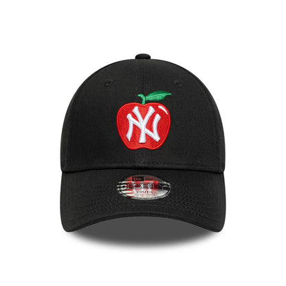 Pictured is this Youth MLB Fruit Icon New York Yankees 9FORTY cap in black. 2