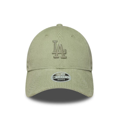 Pictured is this Womens MLB Cord LA Dodgers 9FORTY cap in pastel green. 2
