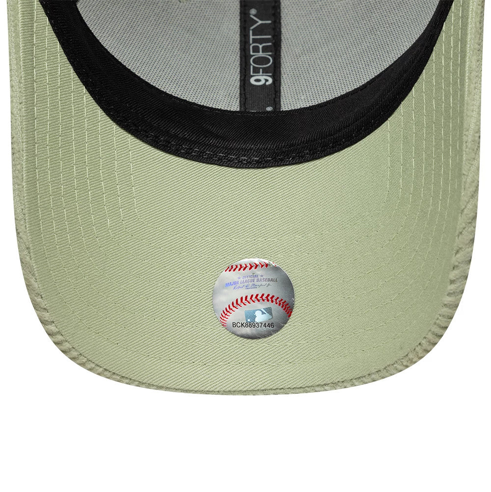 Pictured is this Womens MLB Cord LA Dodgers 9FORTY cap in pastel green. 5