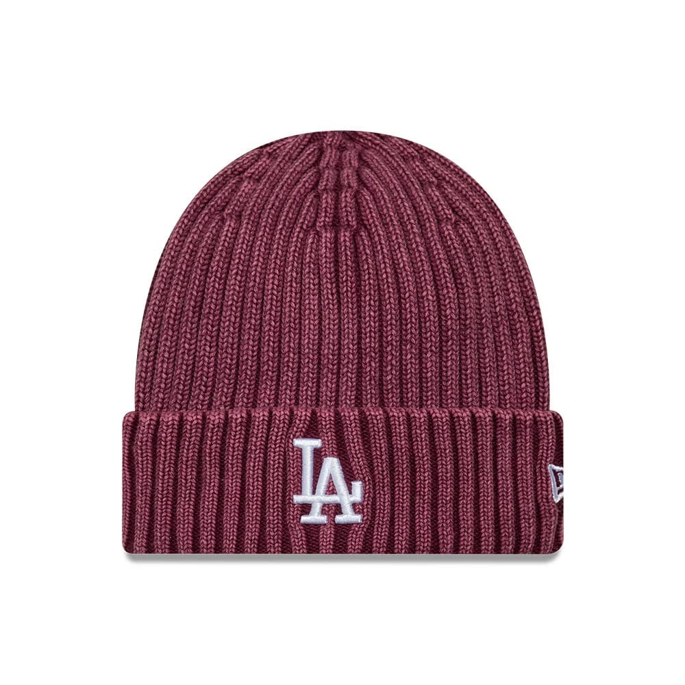 村上隆 MLB New Era LA Dodgers Cuff Beanie MLB Washed LA Dodgers Dark Red Cuff Knit Beanie Hat | NEC EU