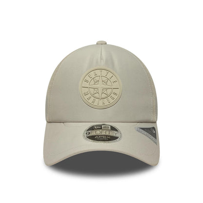 Pictured is this MLB Sporty Seattle Mariners 9FORTY Apex cap in cream. 2