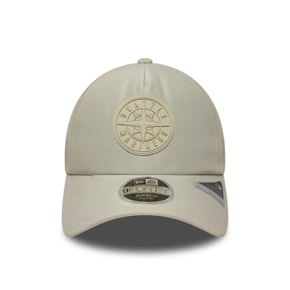 Pictured is this MLB Sporty Seattle Mariners 9FORTY Apex cap in cream. 2