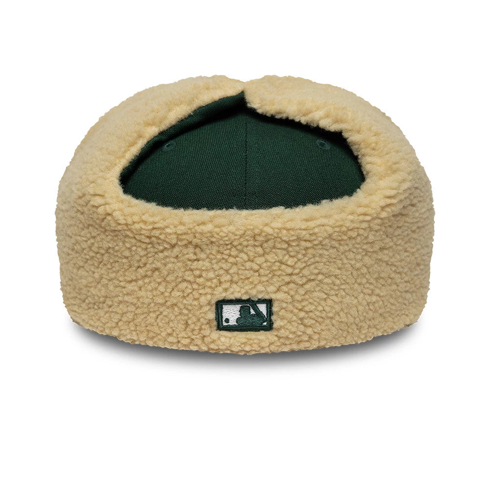 Pictured is this MLB World Series Athletics Dogear 59FIFTY Fitted cap in dark green. 7