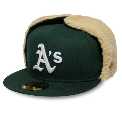 Pictured is this MLB World Series Athletics Dogear 59FIFTY Fitted cap in dark green. 5