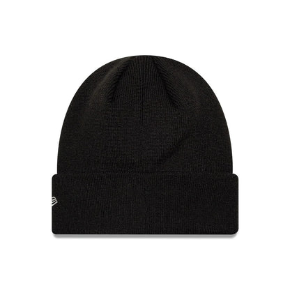 Pictured is this MLB Metallic Outline LA Dodgers Cuff Knit Beanie hat in black. 2