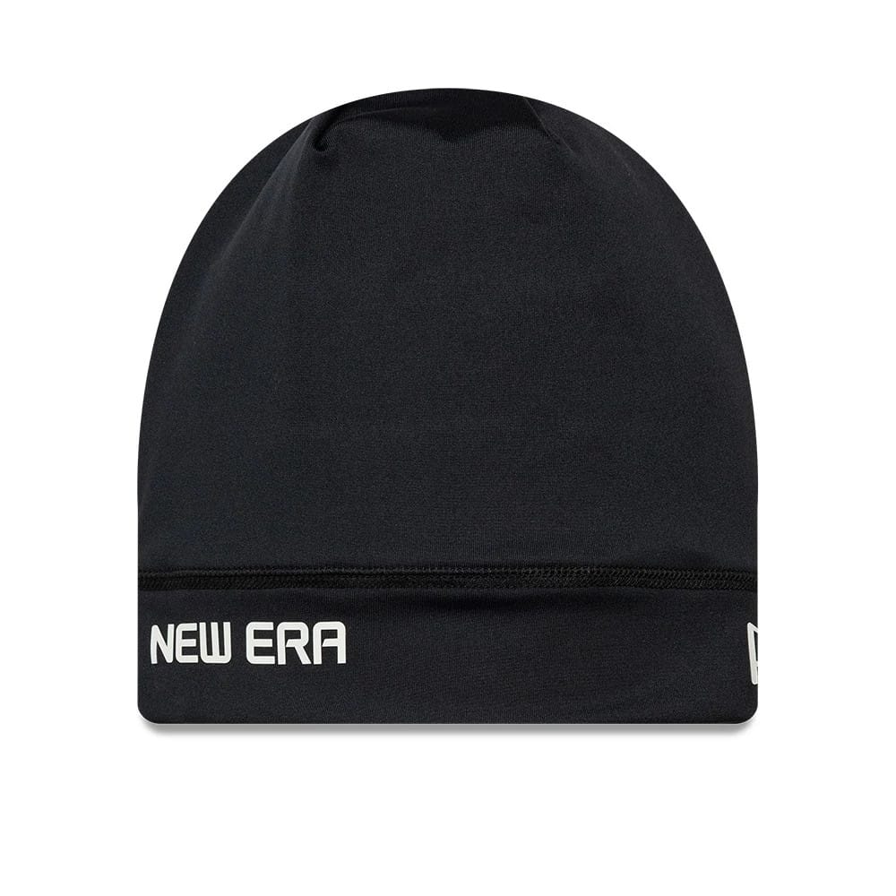 Pictured is this New Era Sport Skull Knit Beanie hat in black. 1