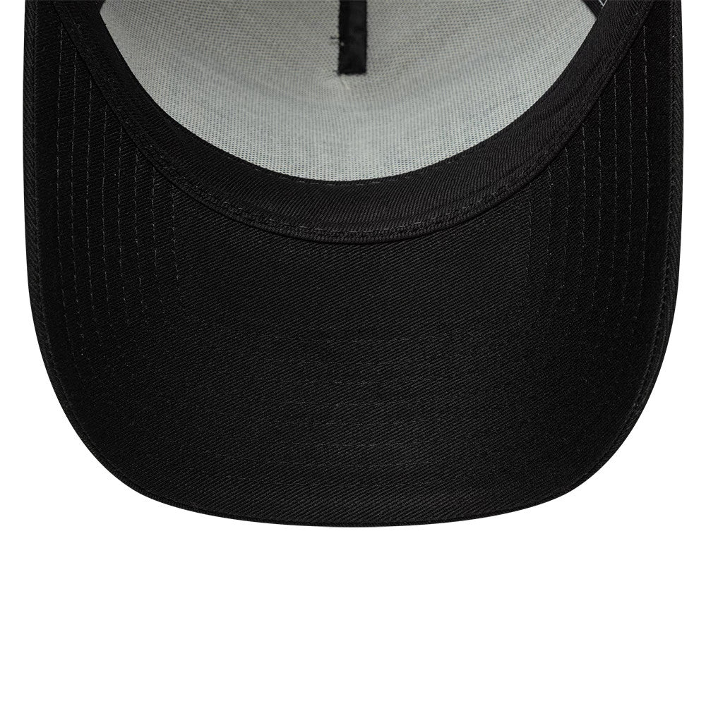 Pictured is this New Era Licence Plate 9FORTY A-Frame Trucker cap in black. 5