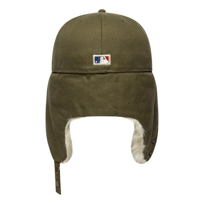 Pictured is this MLB Cotton Canvas New York Yankees Dogear 59FIFTY Fitted cap in dark green. 9