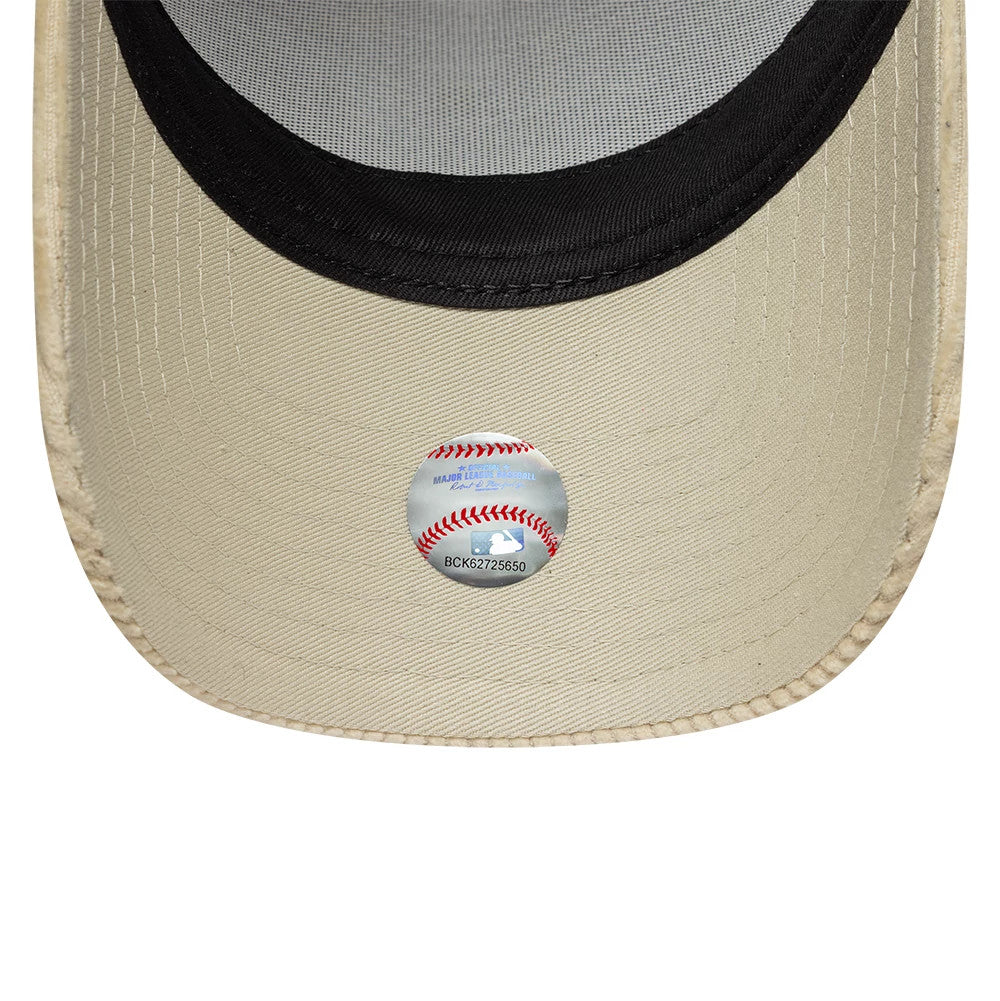 Pictured is this MLB Cord LA Dodgers 9FORTY A-Frame Trucker cap in cream. 5