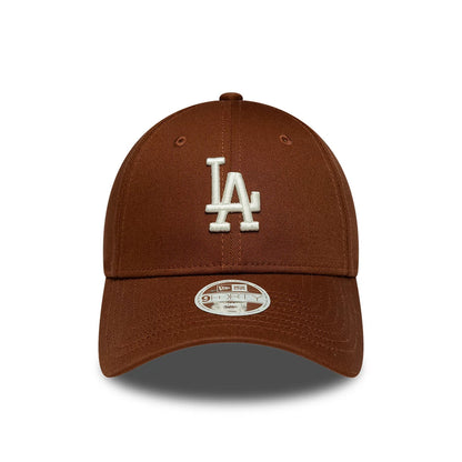 Pictured is this Womens MLB League Essential LA Dodgers 9FORTY cap in brown. 2