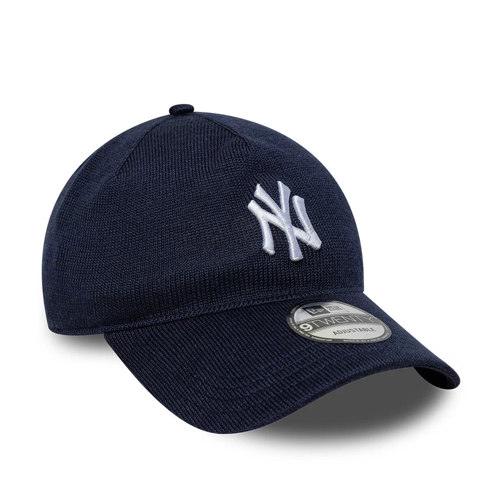 Pictured is this MLB Knitted New York Yankees 9TWENTY A-Frame cap in navy. 3