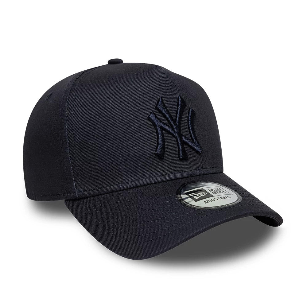 Pictured is this MLB League Essential New York Yankees 9FORTY A-Frame cap in navy. 3
