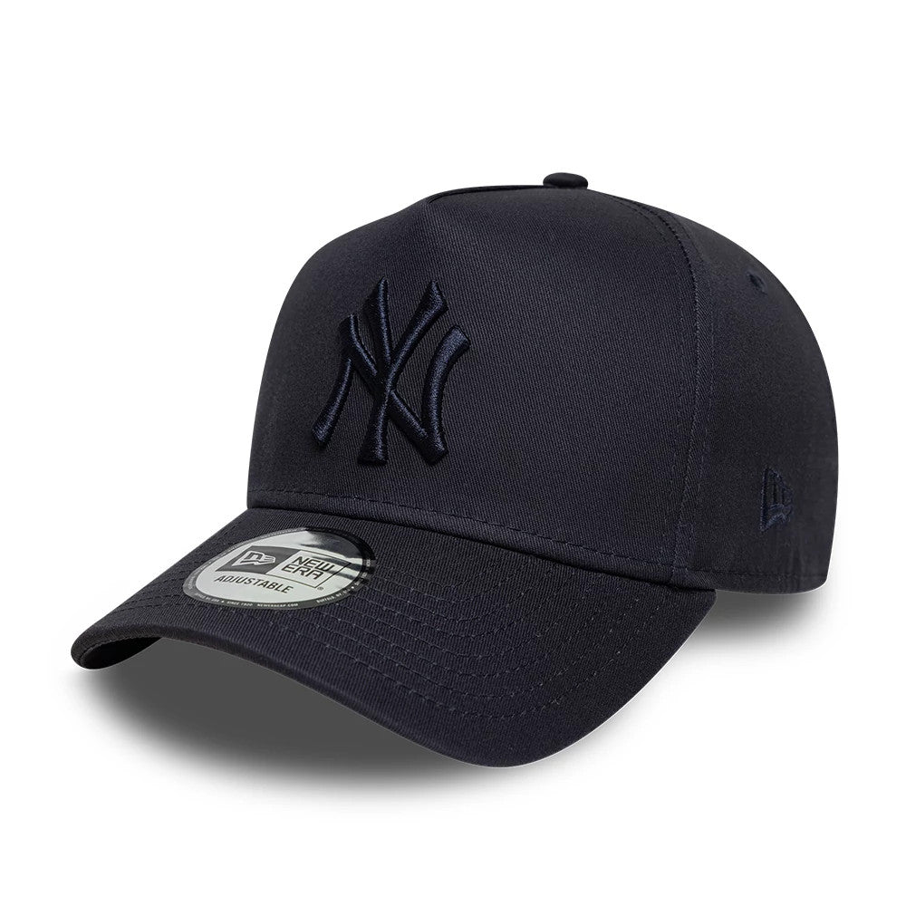 Pictured is this MLB League Essential New York Yankees 9FORTY A-Frame cap in navy. 1