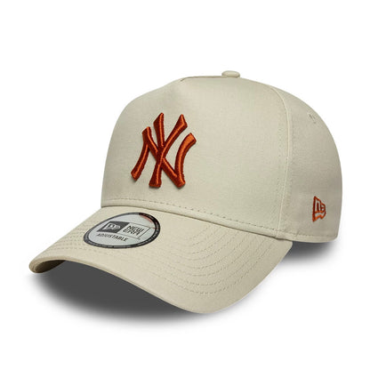 Pictured is this MLB League Essential New York Yankees 9FORTY E-Frame cap in cream. 1