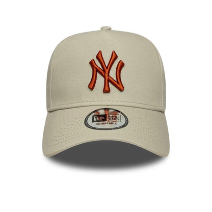 Pictured is this MLB League Essential New York Yankees 9FORTY E-Frame cap in cream. 2