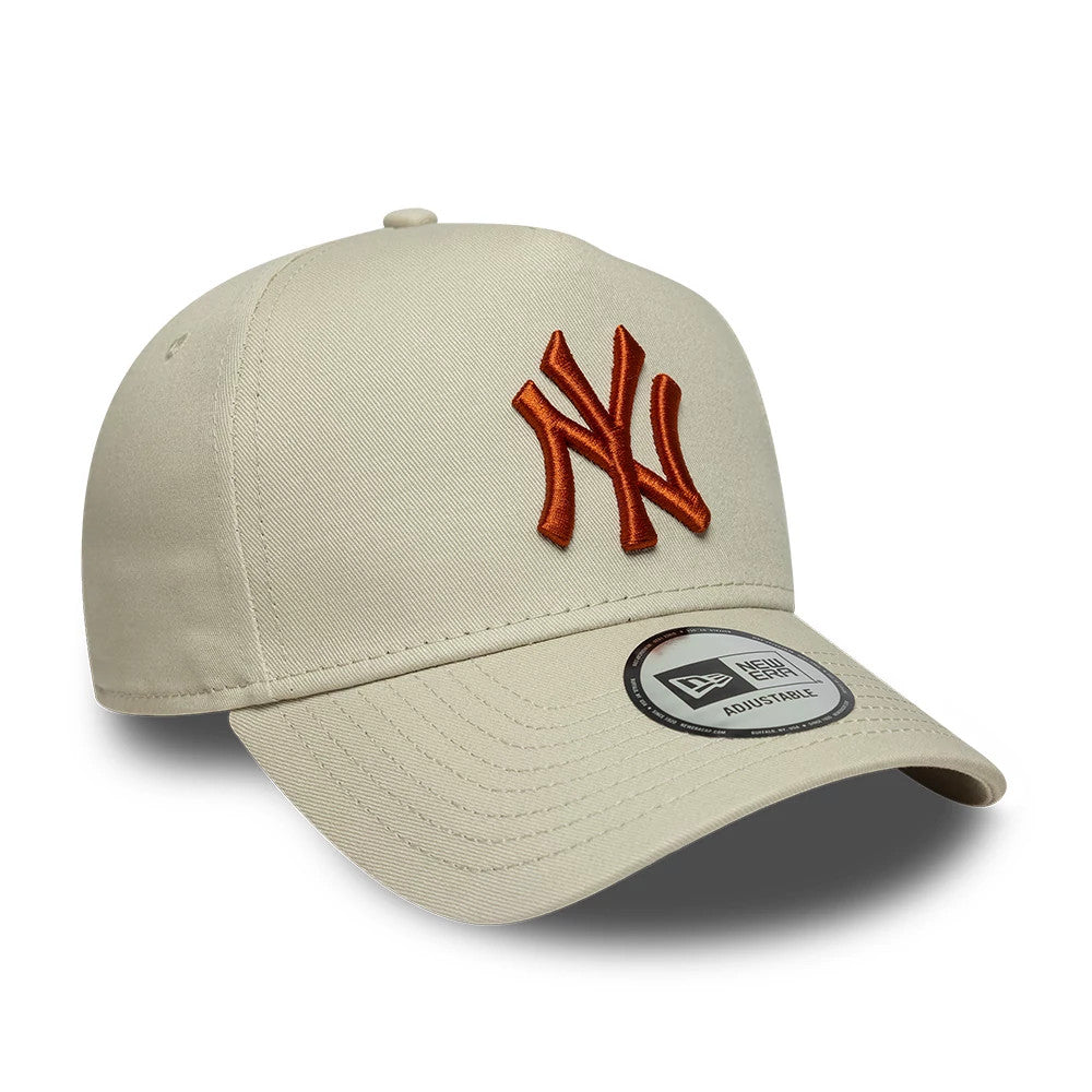 Pictured is this MLB League Essential New York Yankees 9FORTY E-Frame cap in cream. 3